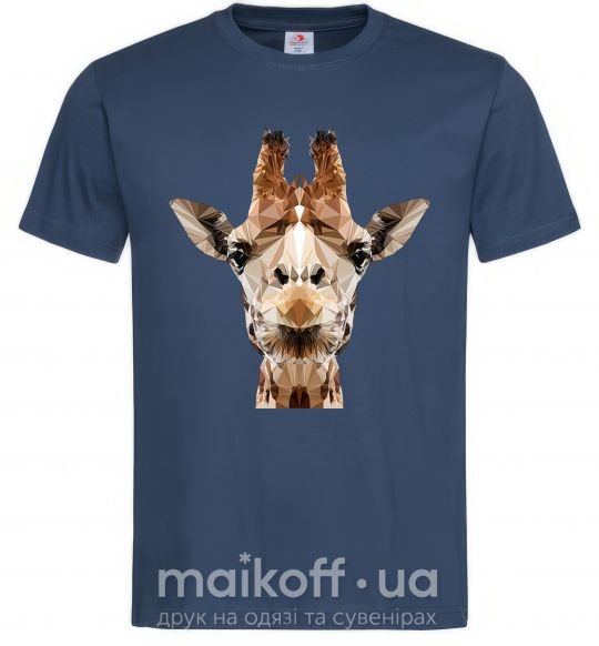 Чоловіча футболка Кристальный жираф Темно-синій фото