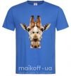 Чоловіча футболка Кристальный жираф Яскраво-синій фото