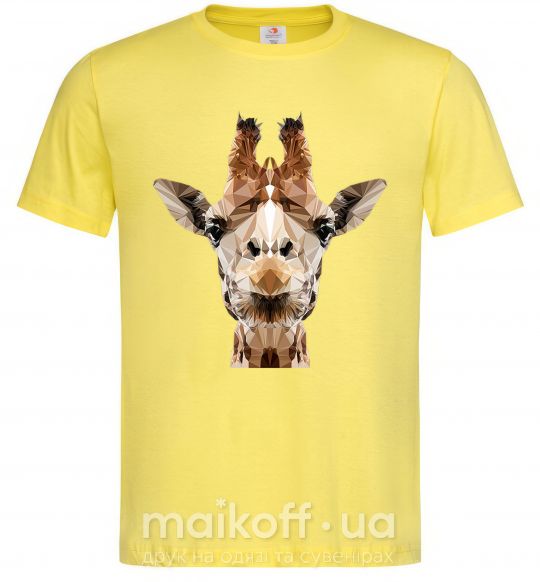 Чоловіча футболка Кристальный жираф Лимонний фото