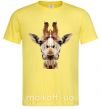 Мужская футболка Кристальный жираф Лимонный фото