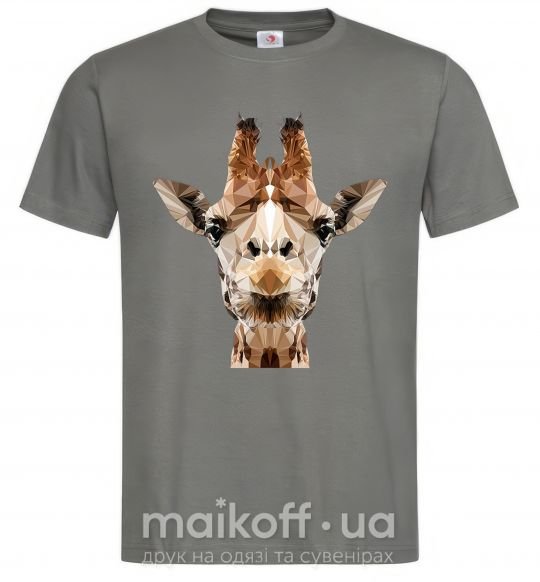 Мужская футболка Кристальный жираф Графит фото