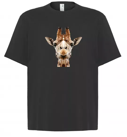 Футболка Оверсайз Жирафа Чорний фото