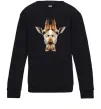 Детский Свитшот Жирафа Черный Детский Свитшот Жирафа Черный фото