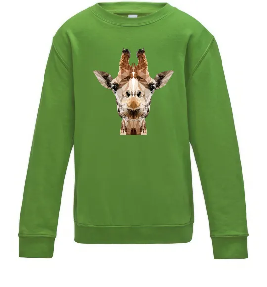 Детский Свитшот Жирафа Лаймовый фото