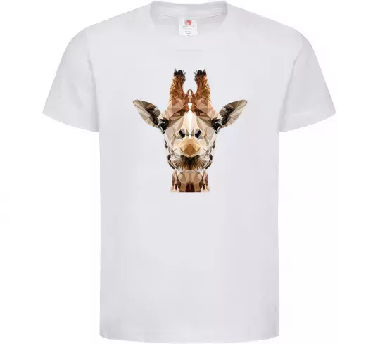 Детская футболка Жирафа Белый фото