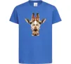 Детская футболка Жирафа Ярко-синий Детская футболка Жирафа Ярко-синий фото