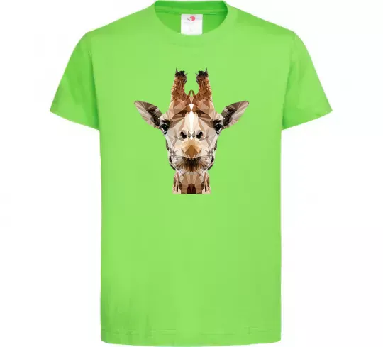 Детская футболка Жирафа Лаймовый фото