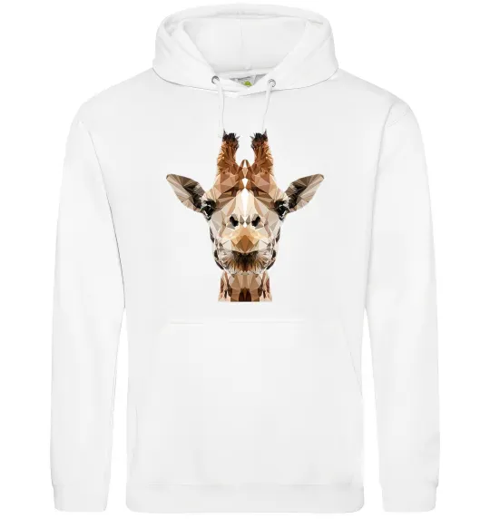 Чоловіча толстовка (худі) Жирафа Білий фото