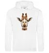 Чоловіча толстовка (худі) Жирафа Білий Чоловіча толстовка (худі) Жирафа Білий фото