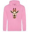 Женская толстовка (худи) Жирафа Розовый фото