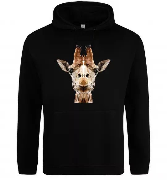 Женская толстовка (худи) Жирафа Черный фото