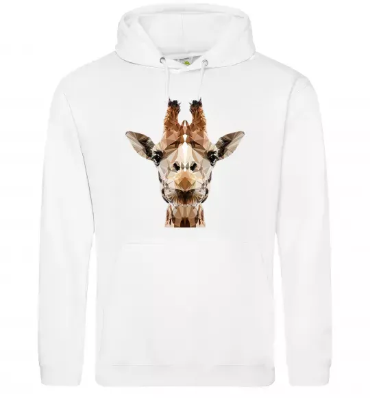 Женская толстовка (худи) Жирафа Белый фото