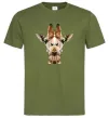Чоловіча футболка Жирафа Оливковий Чоловіча футболка Жирафа Оливковий фото