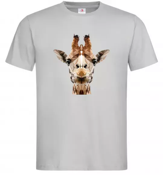 Чоловіча футболка Жирафа Сірий фото