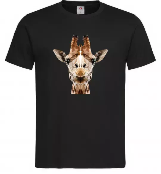 Чоловіча футболка Жирафа Чорний фото