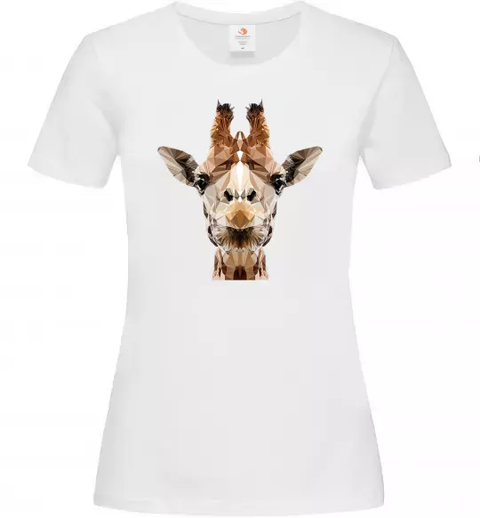 Жіноча футболка Жирафа Білий фото