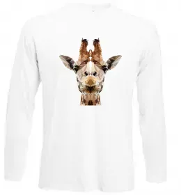 Лонгслив Маленька жирафа Белый фото