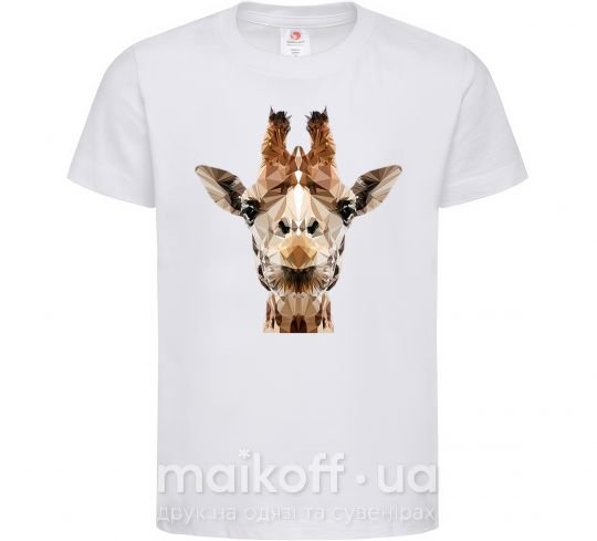 Дитяча футболка Кристальный жираф Білий фото
