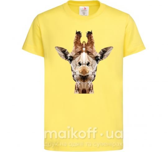Детская футболка Кристальный жираф Лимонный фото