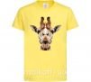Дитяча футболка Кристальный жираф Лимонний фото