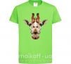 Детская футболка Кристальный жираф Лаймовый фото