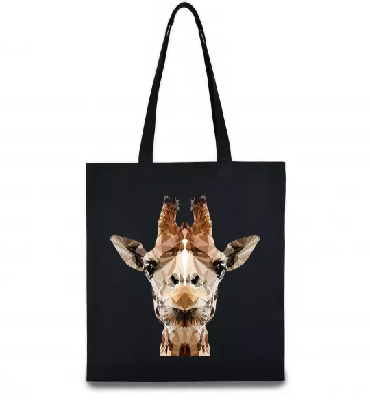 Эко-сумка Жирафа Черный фото