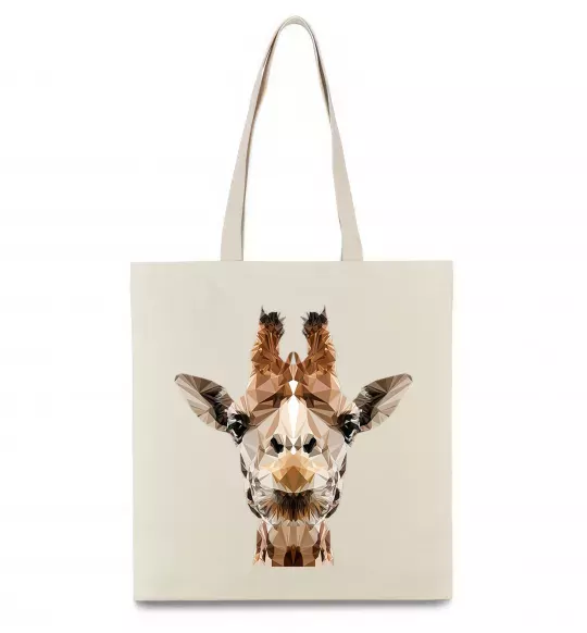 Эко-сумка Жирафа Бежевый фото