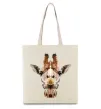 Эко-сумка Жирафа Бежевый Эко-сумка Жирафа Бежевый фото