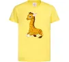 Детская футболка Жирафа лежить Лимонный фото
