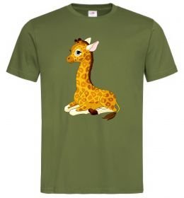 Чоловіча футболка Жирафа лежить