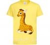 Детская футболка Жираф прилег Лимонный фото
