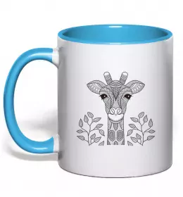 Чашка с цветной ручкой