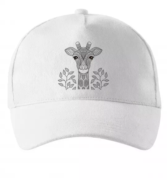 Кепка Жирафа з карими очима Білий фото