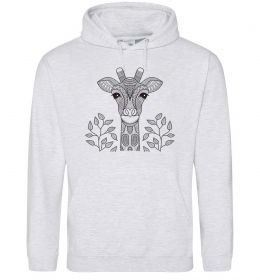 Чоловіча толстовка (худі) Жирафа з карими очима Чоловіча толстовка (худі) Жирафа з карими очима