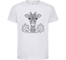 Дитяча футболка Жирафа з карими очима