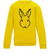 Дитячий світшот Голова зайчика Сонячно жовтий Дитячий світшот Голова зайчика Сонячно жовтий фото