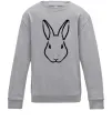 Дитячий світшот Голова зайчика Сірий меланж Дитячий світшот Голова зайчика Сірий меланж фото