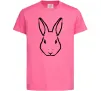 Детская футболка Голова зайчика Ярко-розовый Детская футболка Голова зайчика Ярко-розовый фото