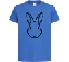 Детская футболка Голова зайчика Ярко-синий Детская футболка Голова зайчика Ярко-синий фото