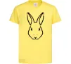 Детская футболка Голова зайчика Лимонный Детская футболка Голова зайчика Лимонный фото