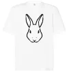 Футболка Оверсайз Голова зайчика Белый Футболка Оверсайз Голова зайчика Белый фото