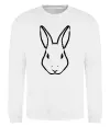 Свитшот Голова зайчика Белый фото