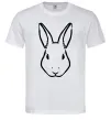 Мужская футболка Голова зайчика Белый фото