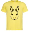 Мужская футболка Голова зайчика Лимонный фото