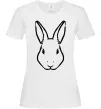 Женская футболка Голова зайчика Белый фото