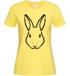 Женская футболка Голова зайчика Лимонный фото