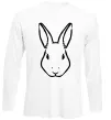 Лонгслив Голова зайчика Белый фото