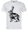 Мужская футболка Кролик олівцем Белый фото