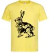 Мужская футболка Кролик олівцем Лимонный фото