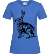 Женская футболка Кролик олівцем Ярко-синий Женская футболка Кролик олівцем Ярко-синий фото
